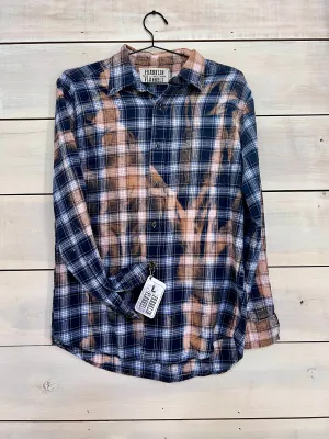 Vintage Royal Blue, Peach and White Size Large