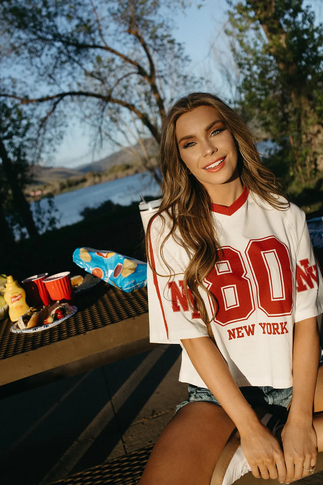 Vintage Varsity Tee Organic Cotton Blend AntiSlipGrip