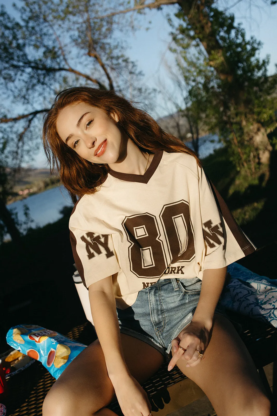 FadeResistant Finish preshrunk Vintage Varsity Tee