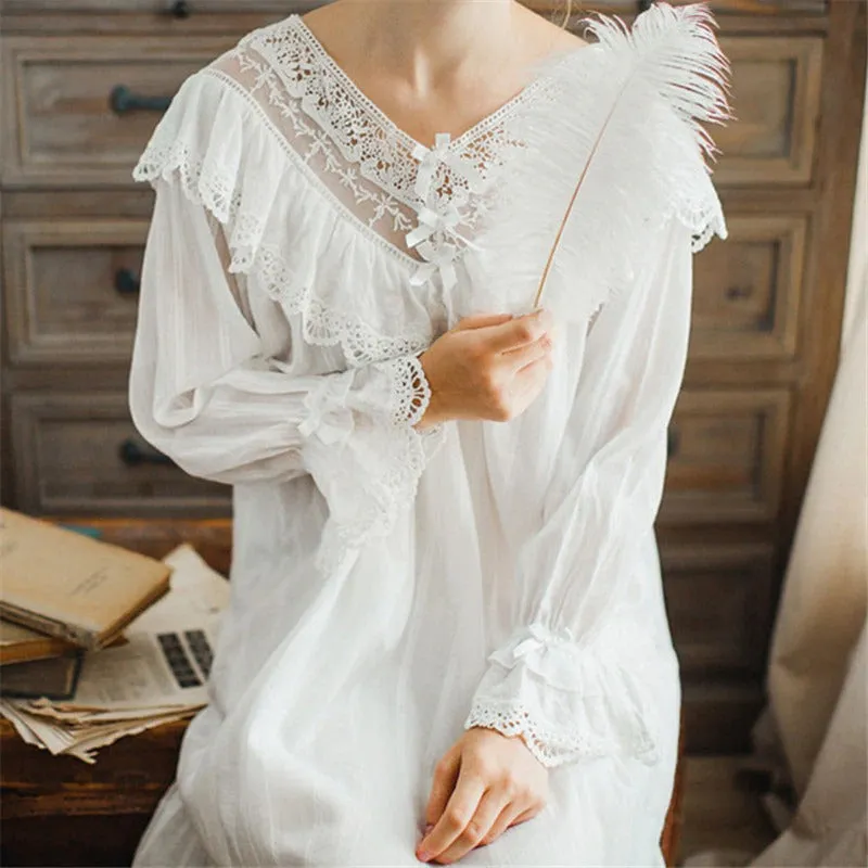 Vintage Victorian Cotton Nightgown