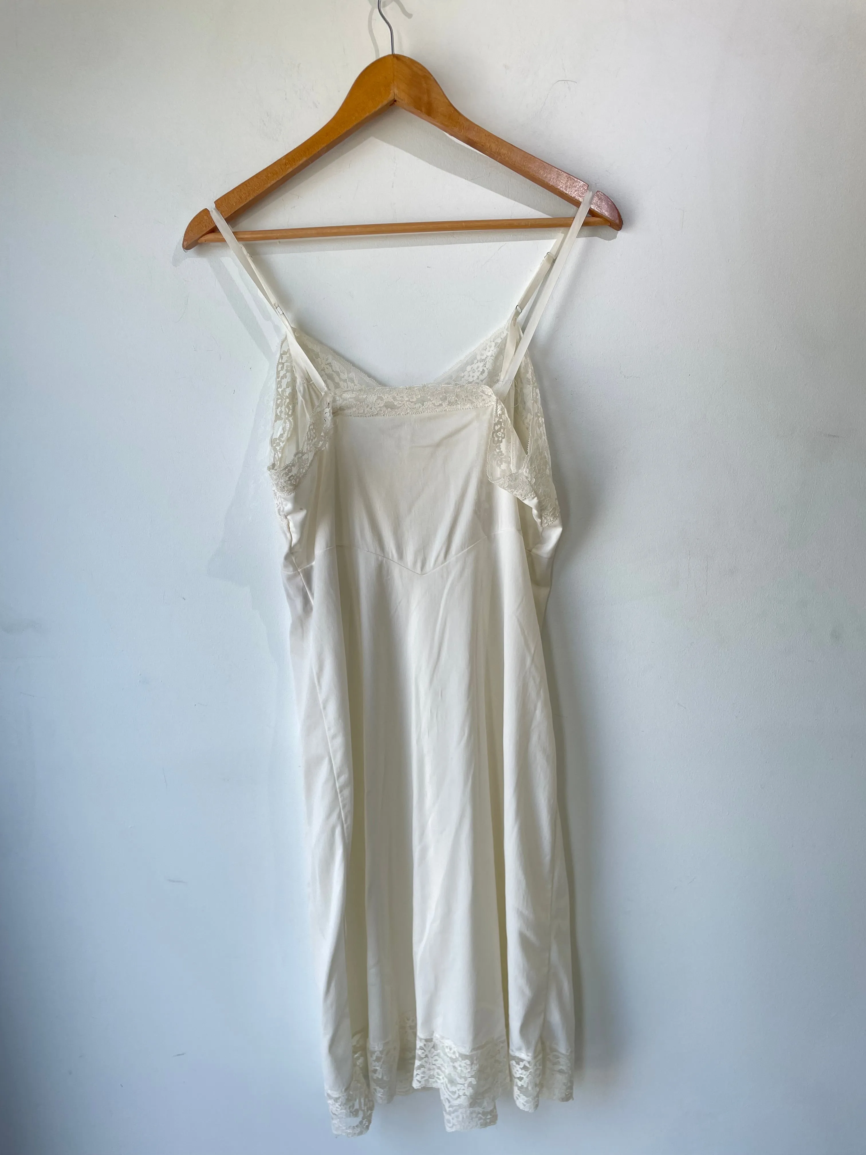 Vintage White Lacey Slip