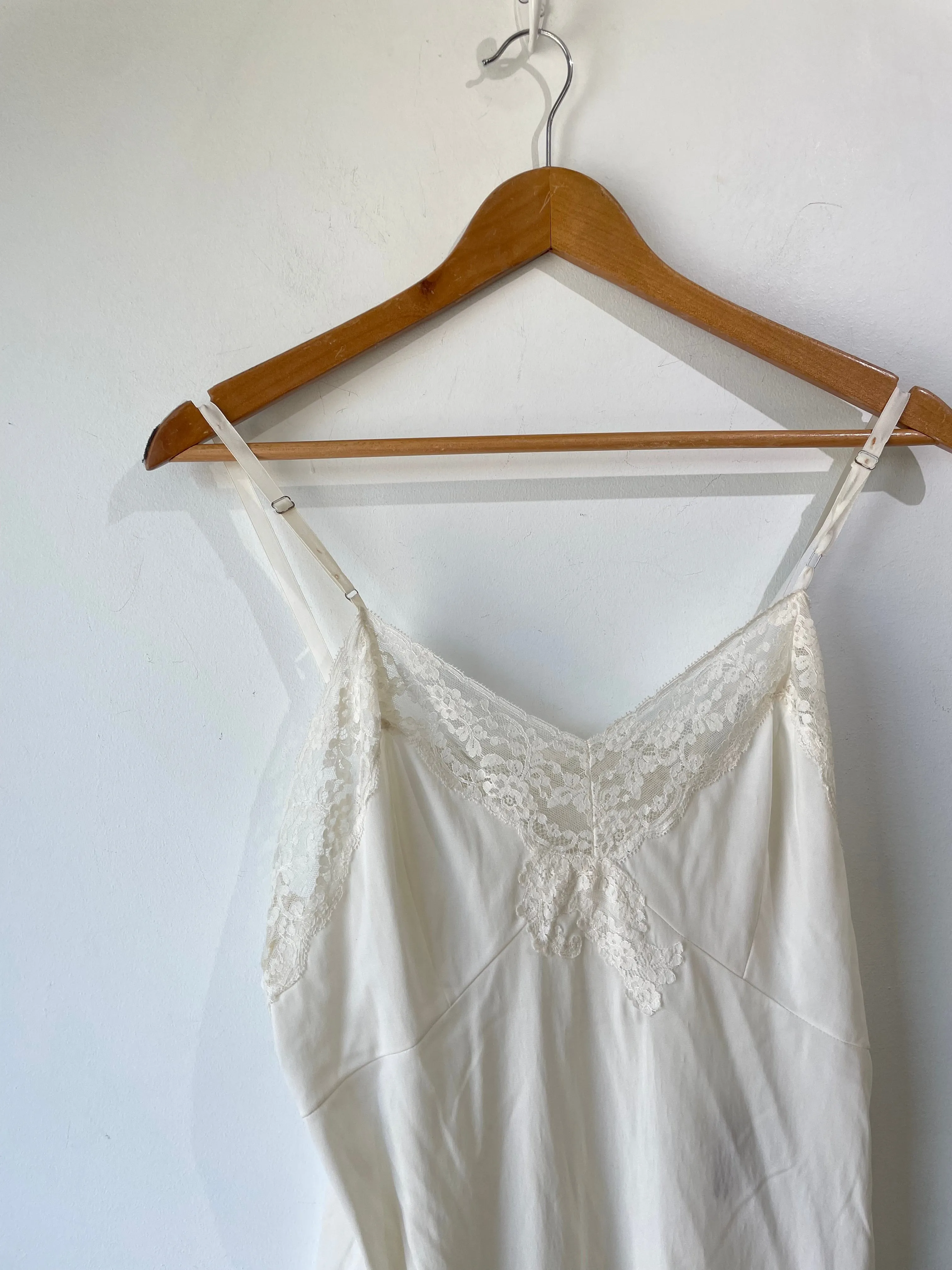 Vintage White Lacey Slip