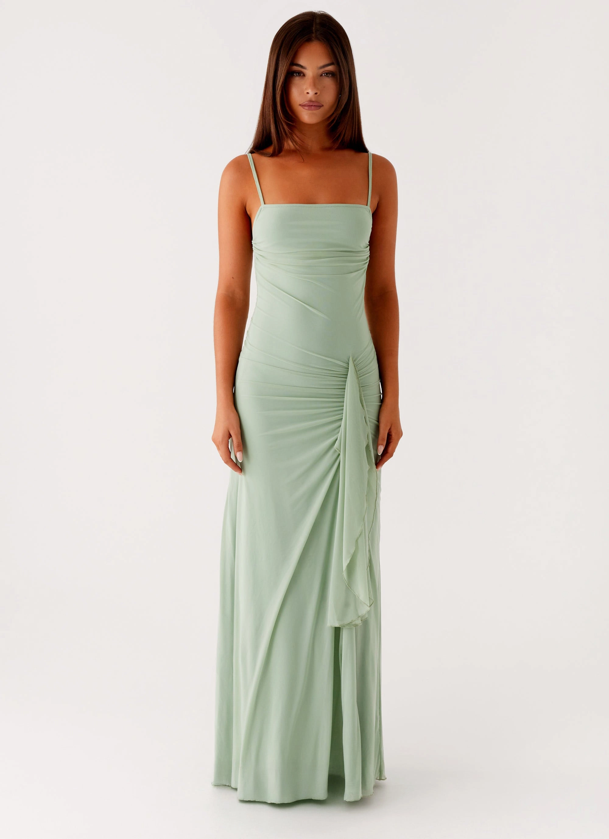 Comfortable shift dress Amphi Maxi Dress - Sage