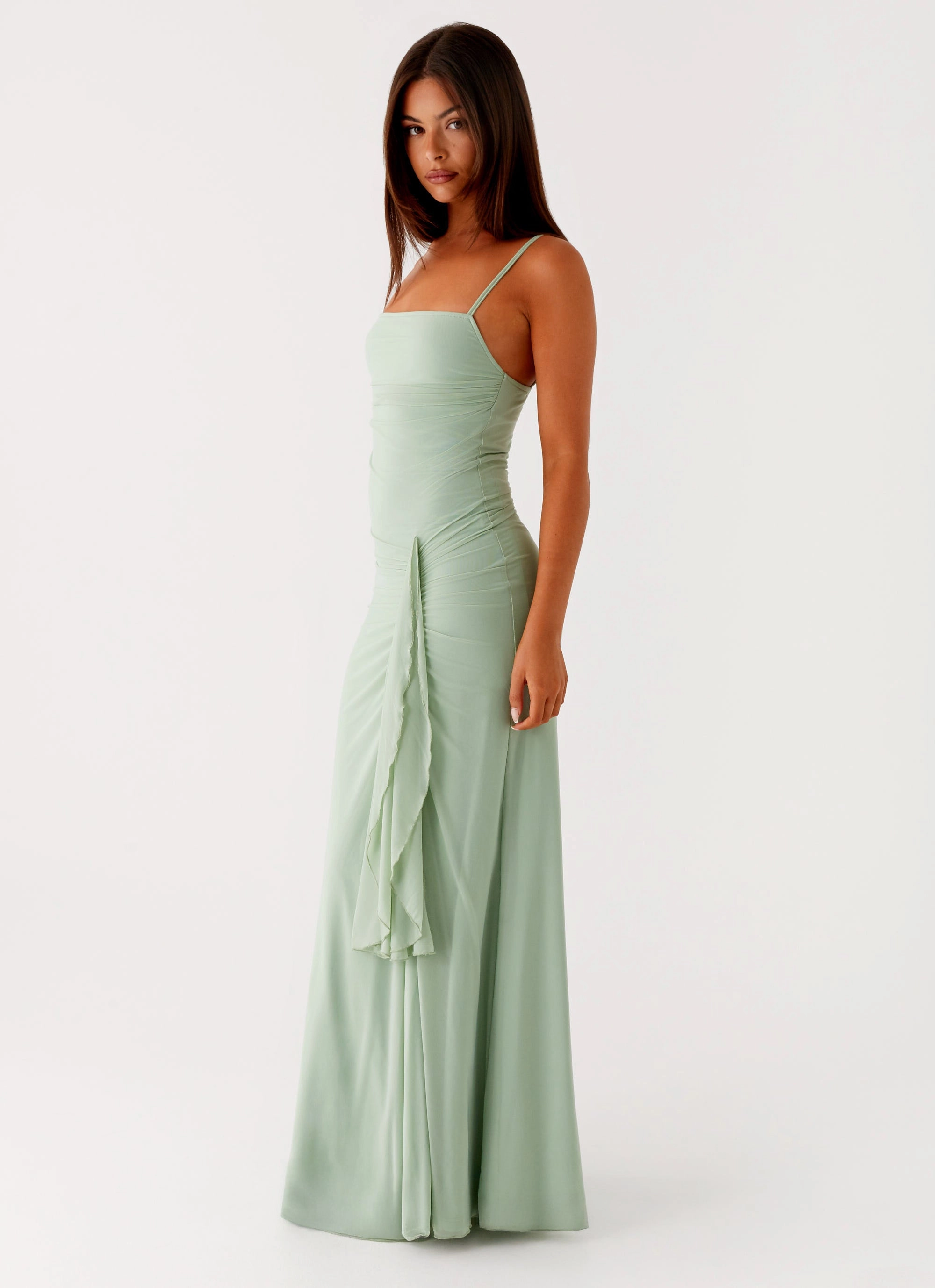 Amphi Maxi Dress - Sage Color-Blocked