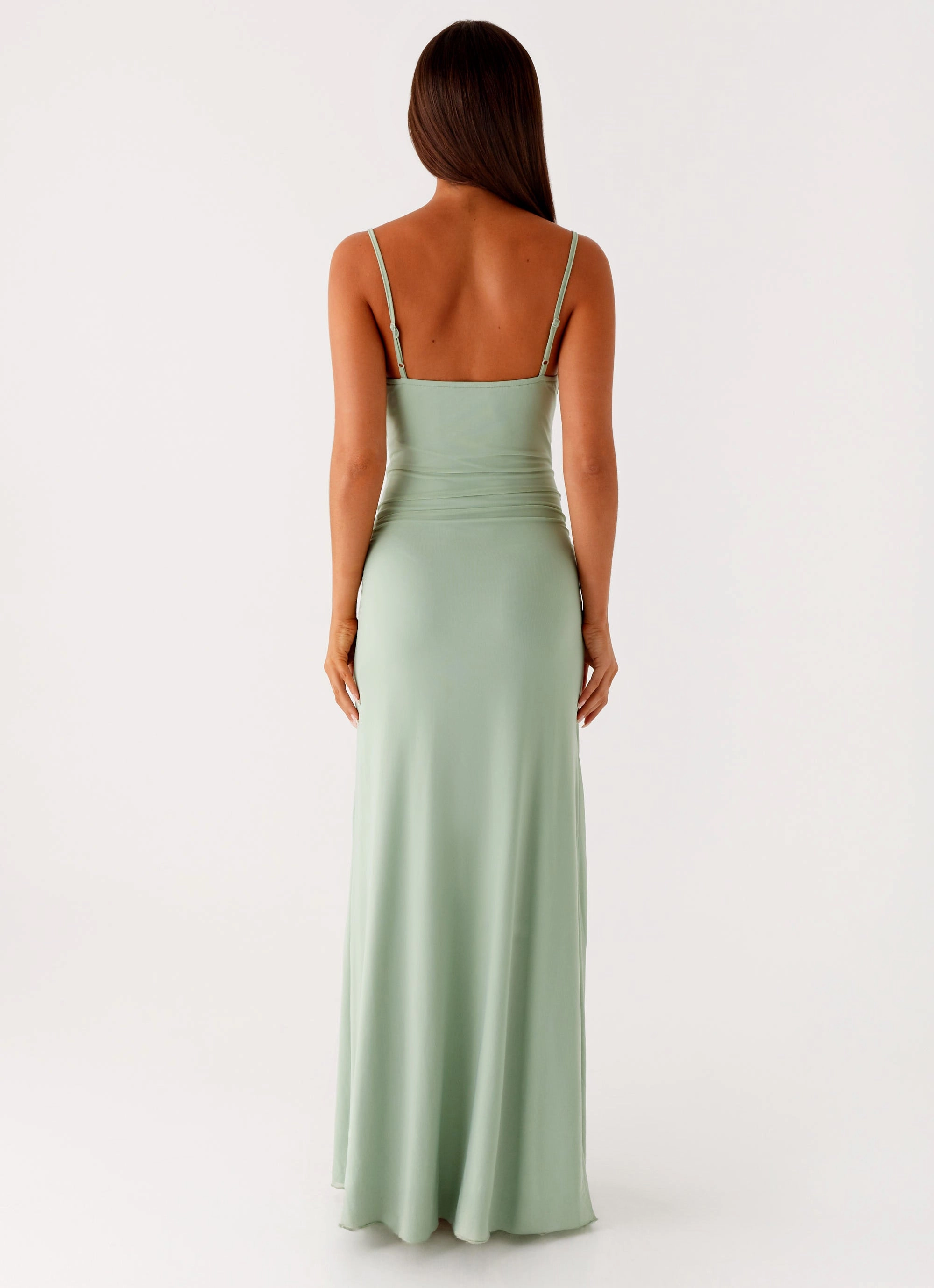 Elegant Vibe Amphi Maxi Dress - Sage