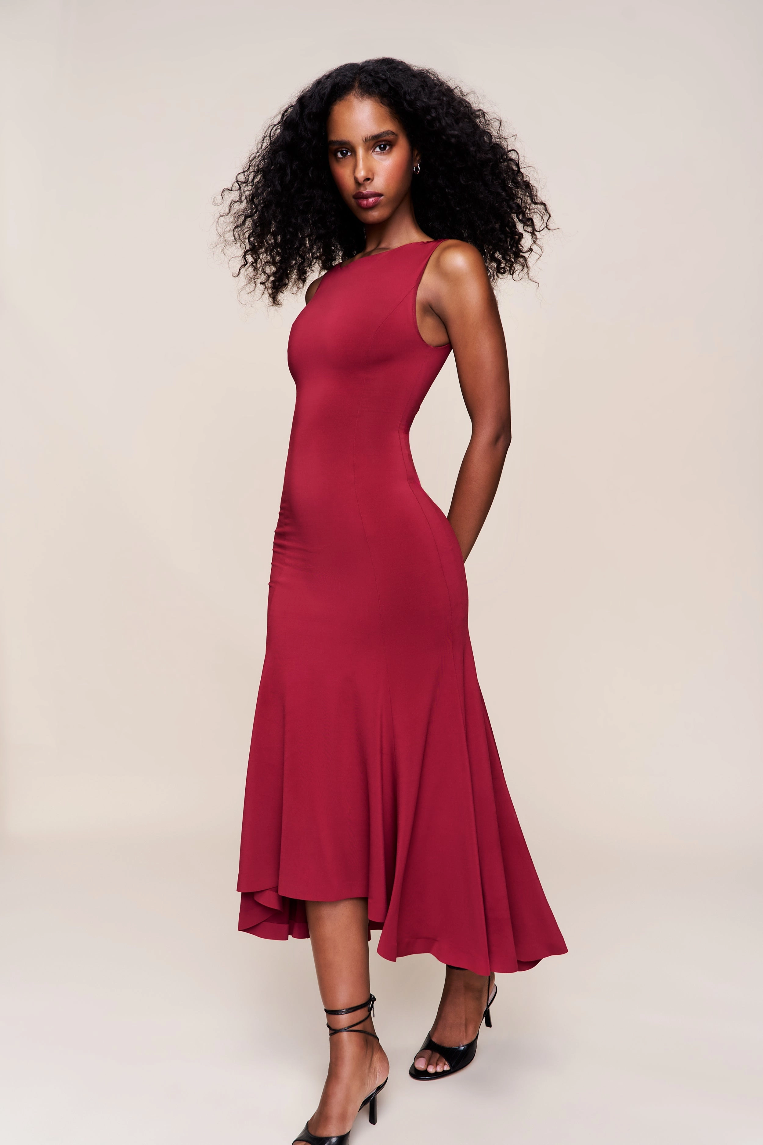 Daye Midi Dress Vibrant evening gown Modern Soft
