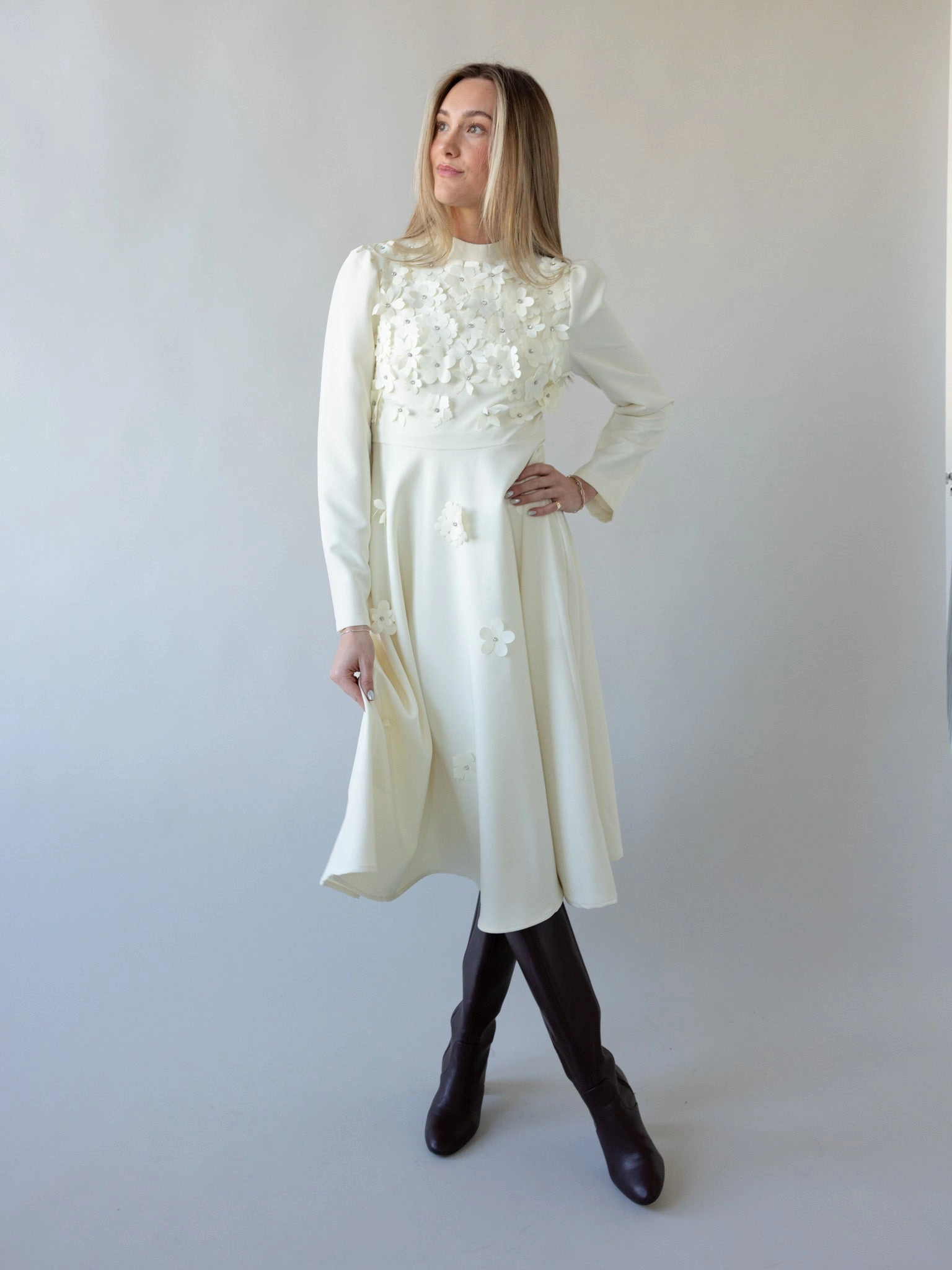 Work Option Formal dinner wear Vivian Petal Dress
