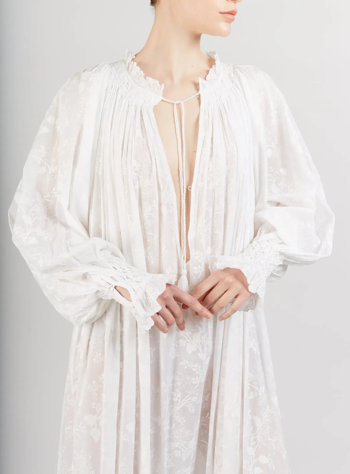 Vladia Dress - Chintz - White