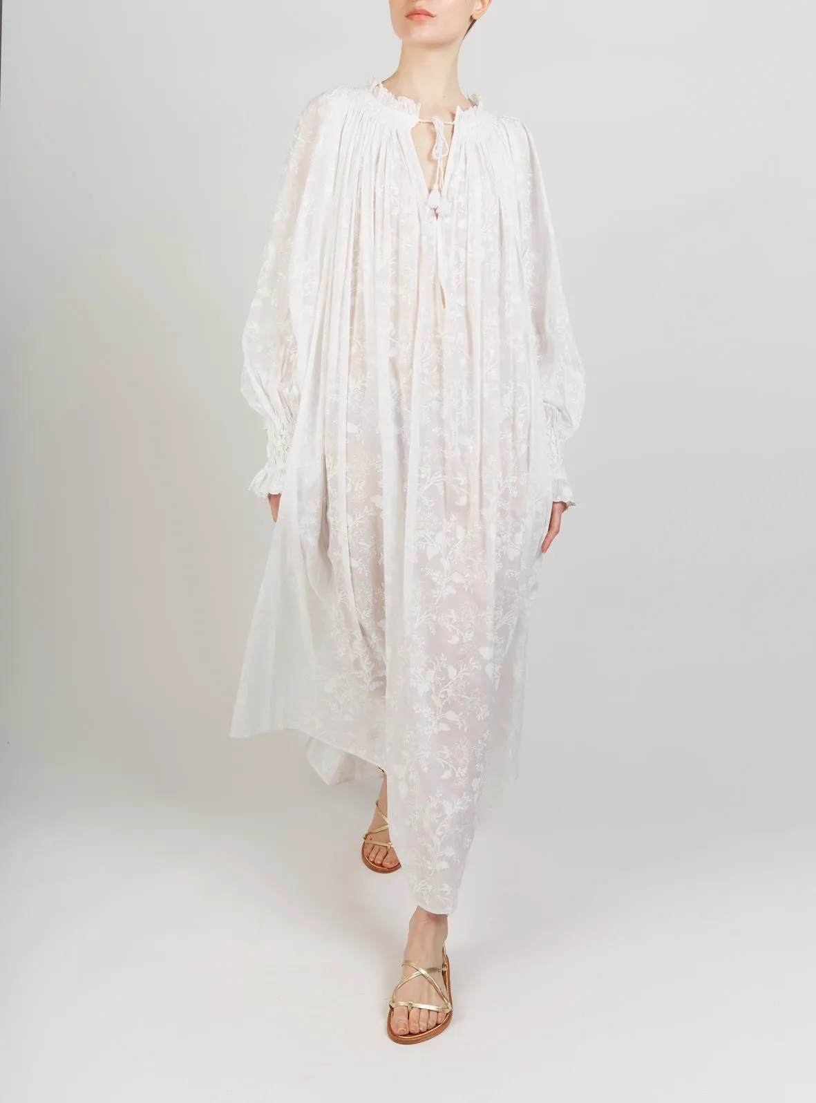 Vladia Dress - Chintz - White