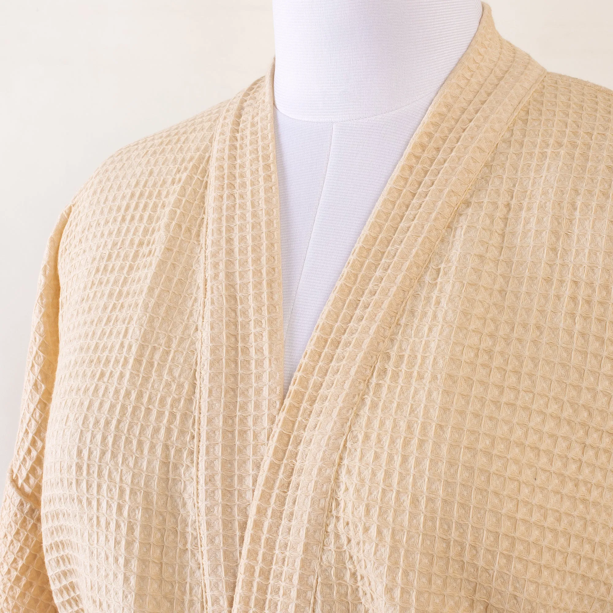 Waffle tery Couple Bathrobe With Multiple Pocket & Color