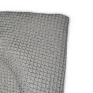 Waffle Weave Cotton - Unwashed - 44” - Grey