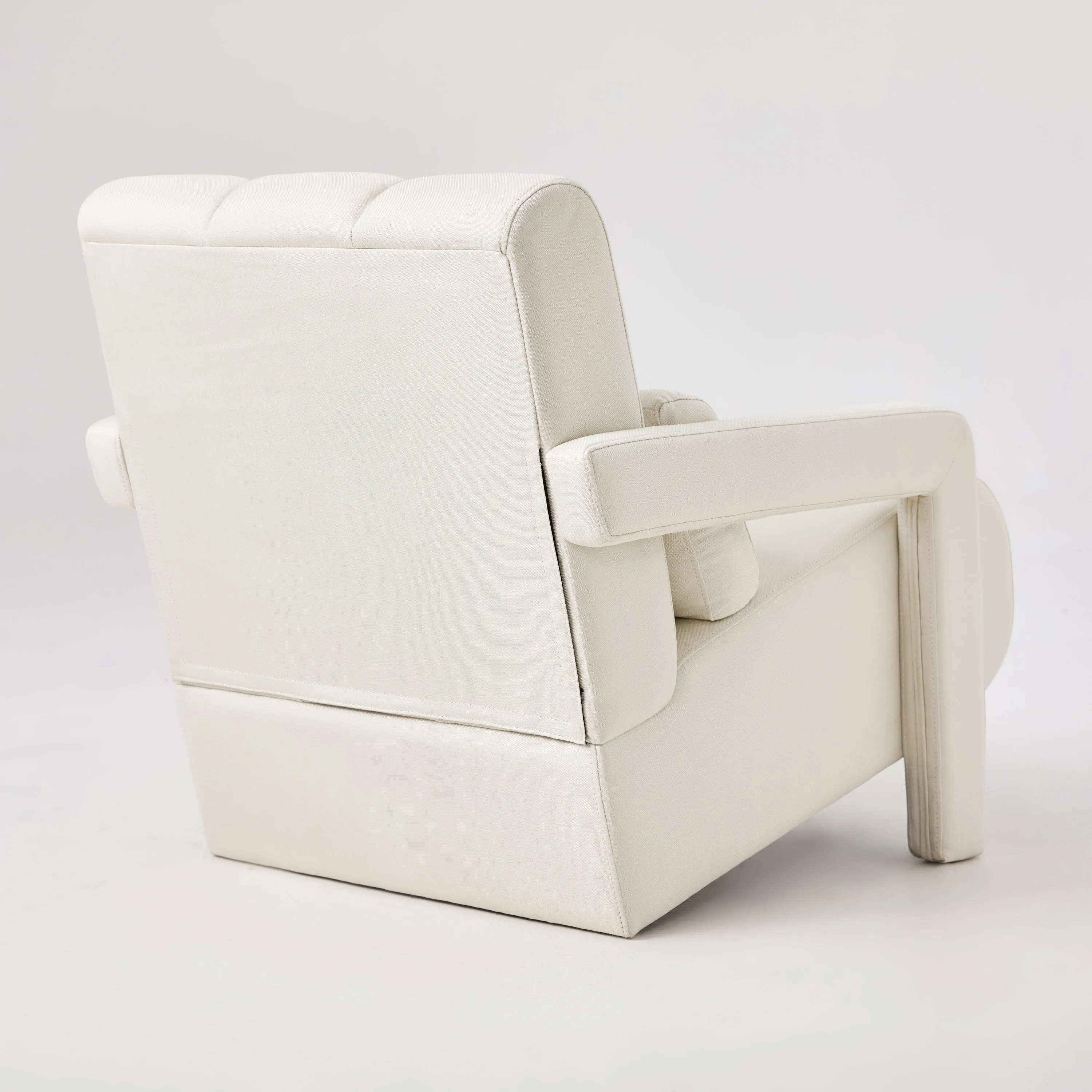 Walker Edison | Contemporary Modern Linen Upholstered Accent Chair Beige