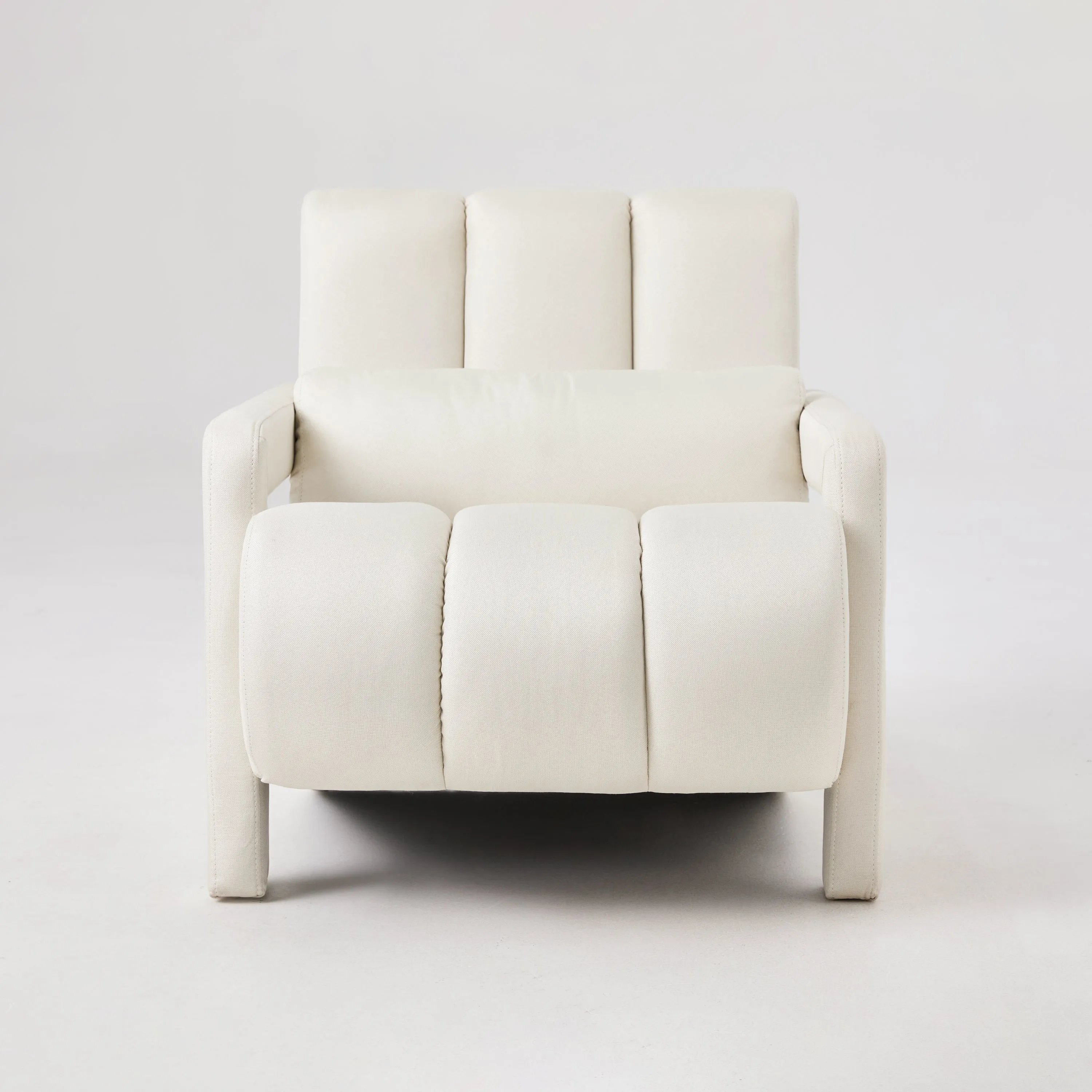 Walker Edison | Contemporary Modern Linen Upholstered Accent Chair Beige