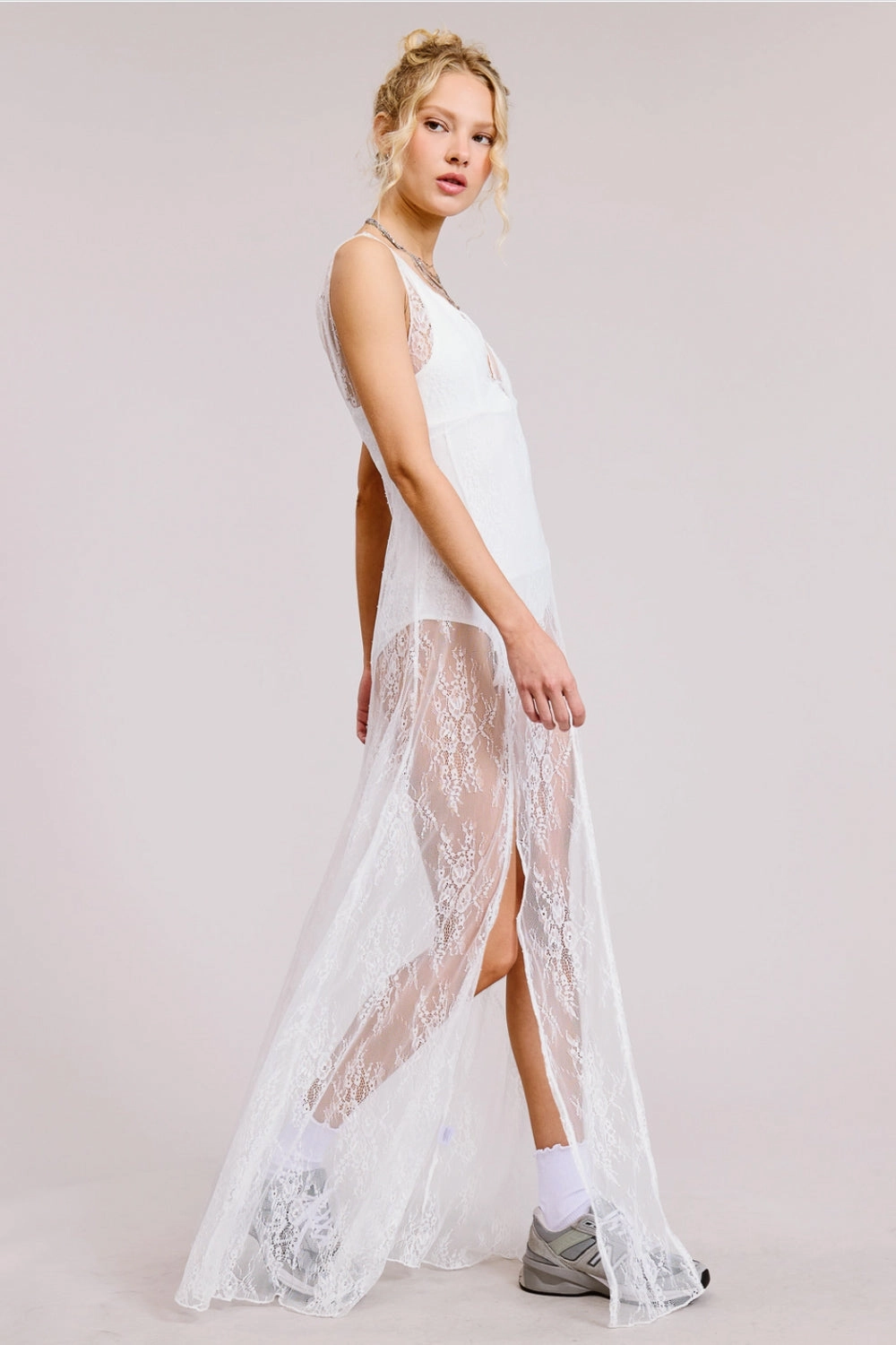 Chic Waist Wanted & Wild Dress- White