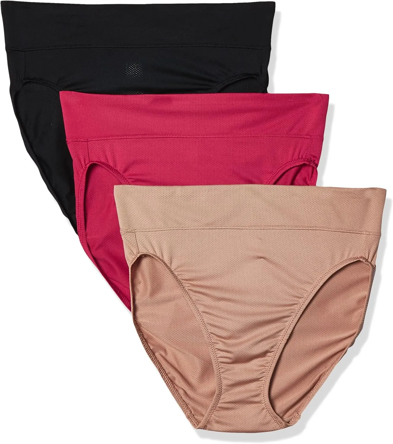 Warner's Women's Allover Breathable Hi-Cut Panty