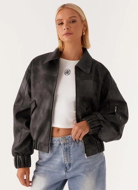 suitable for performance costumes Washington Bomber Jacket - Black