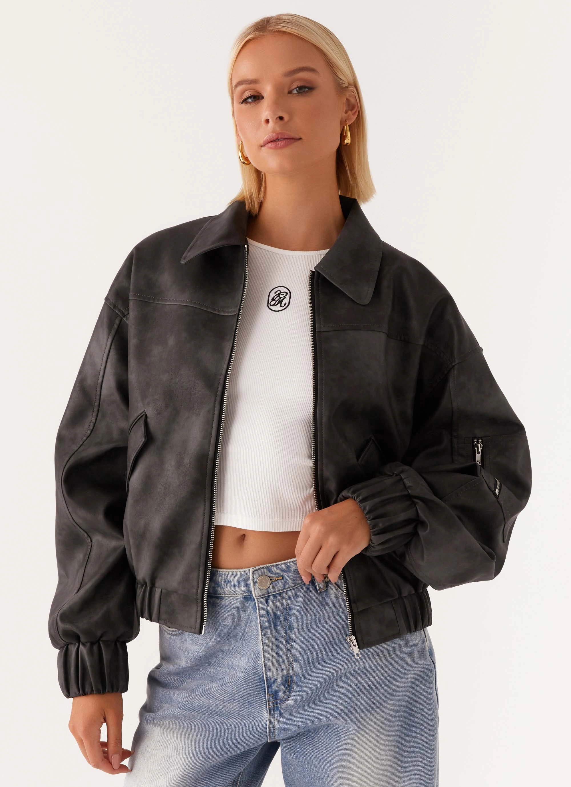 suitable for performance costumes Washington Bomber Jacket - Black