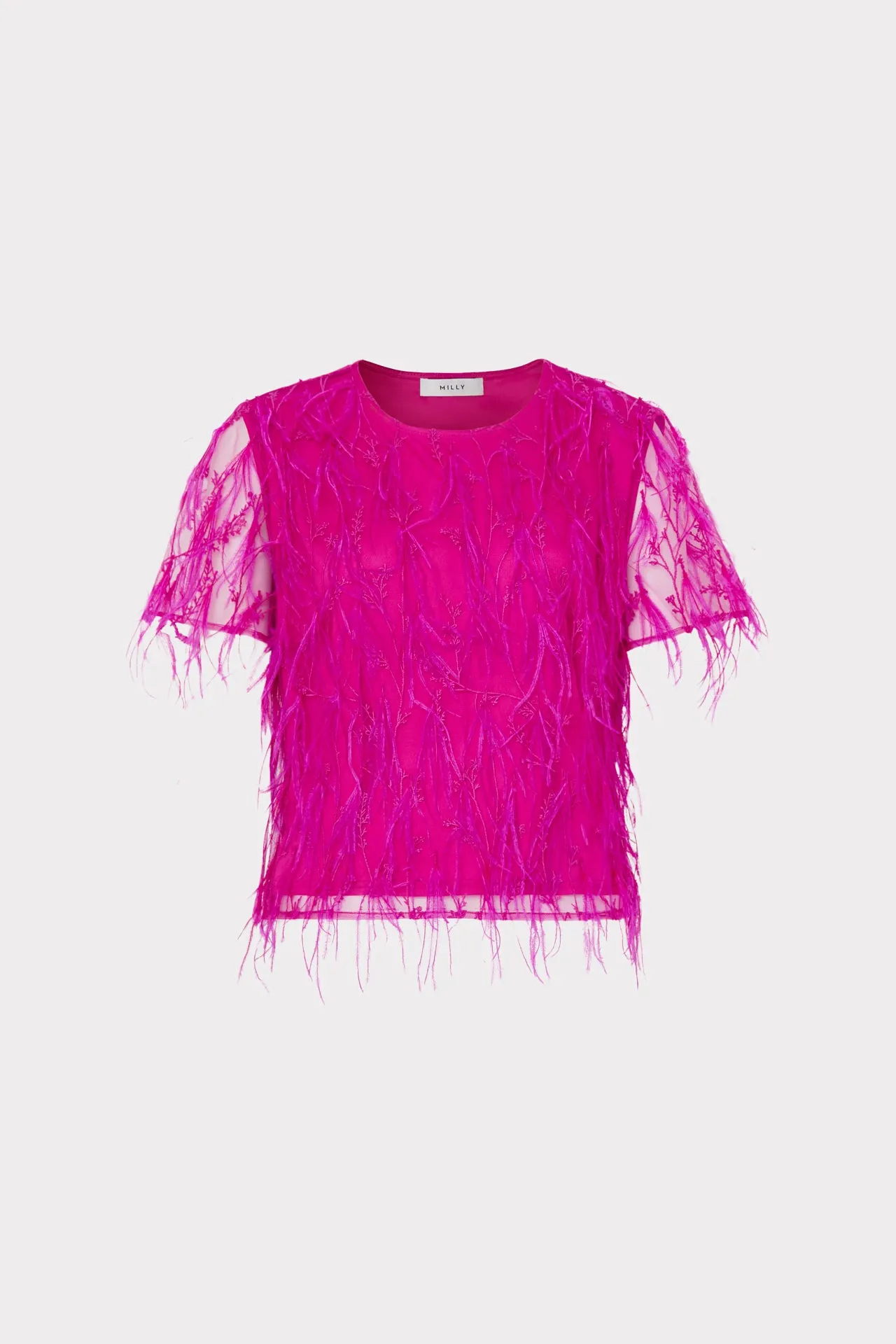 Adjustable Hem Toggles Summer Blouse Rava Feather Tee
