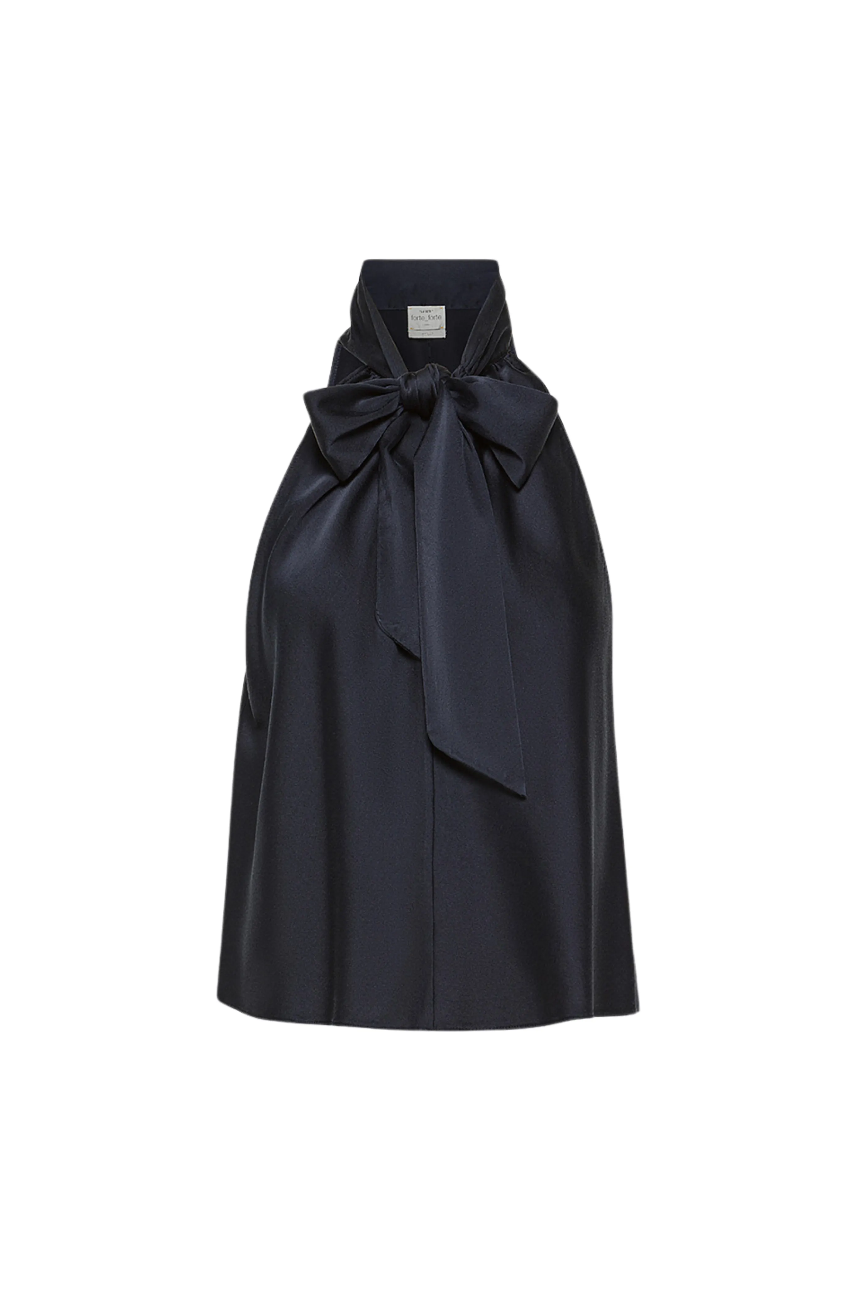 Silk Satin Bow-Tie Top TemperatureRegulatingLining