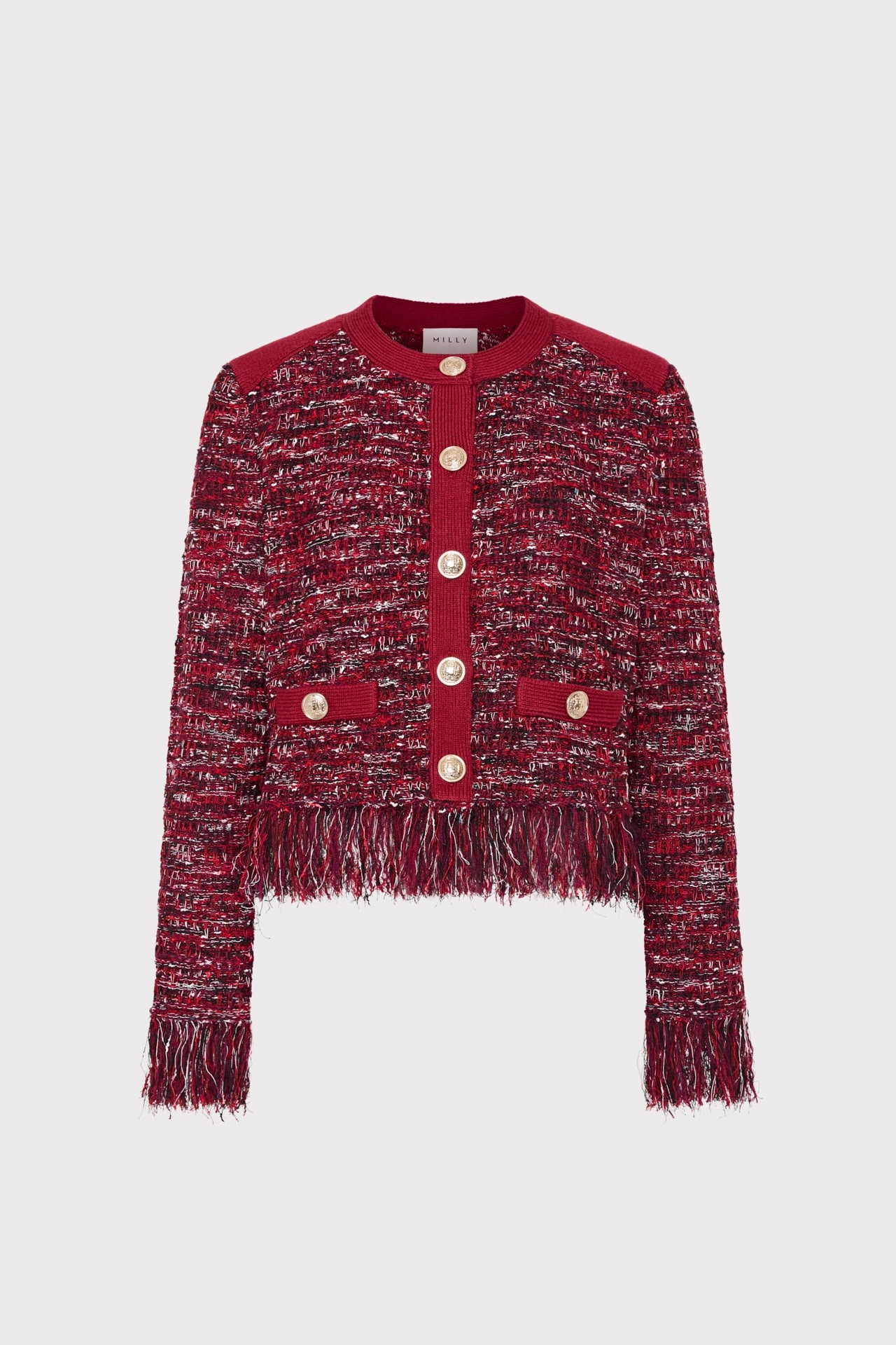 Kaia Textured Knit Cardigan Jacket Mold Resistant Coating Fashion Forward Layer