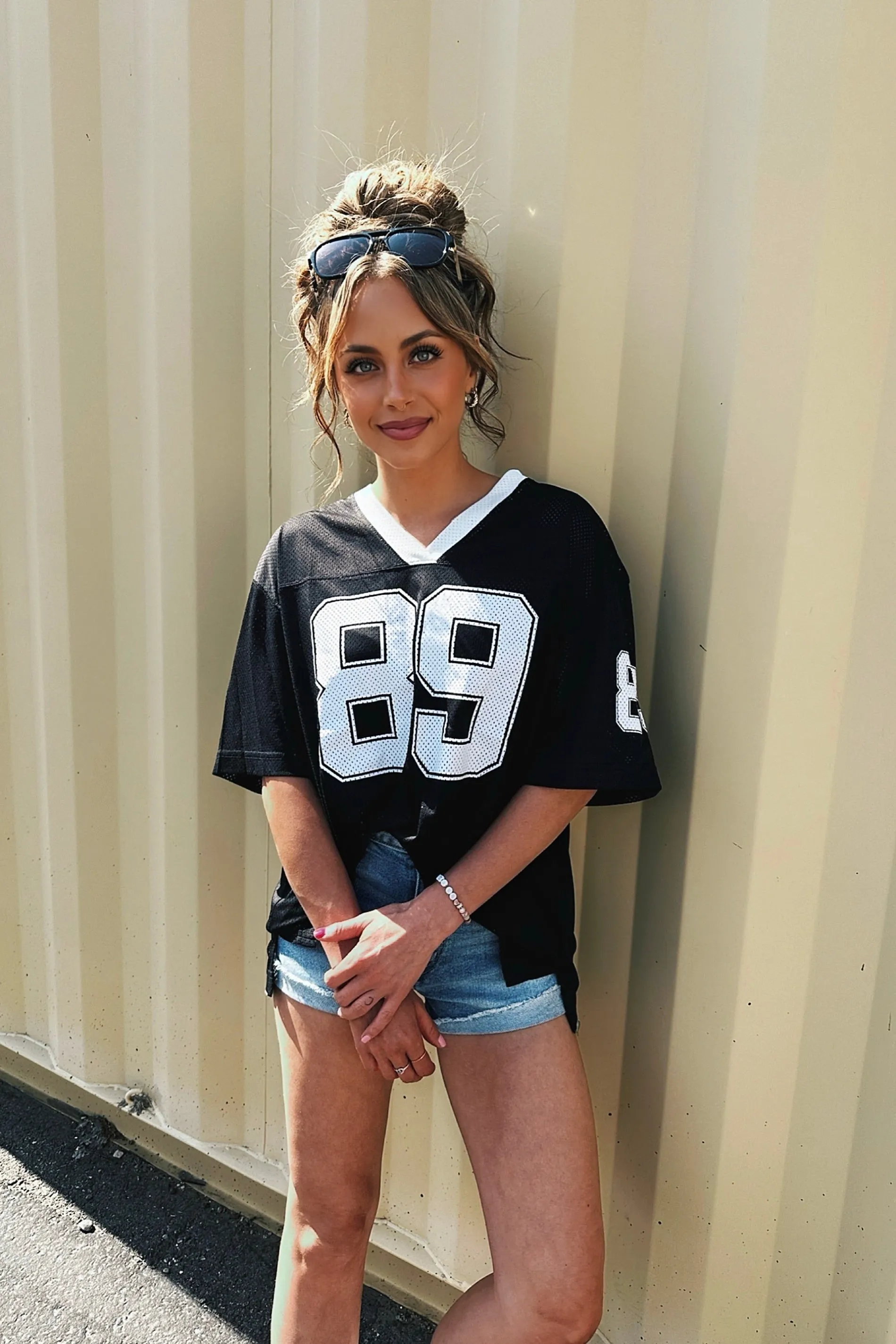 Tailgate Star Jersey Top Natural Fiber Blend
