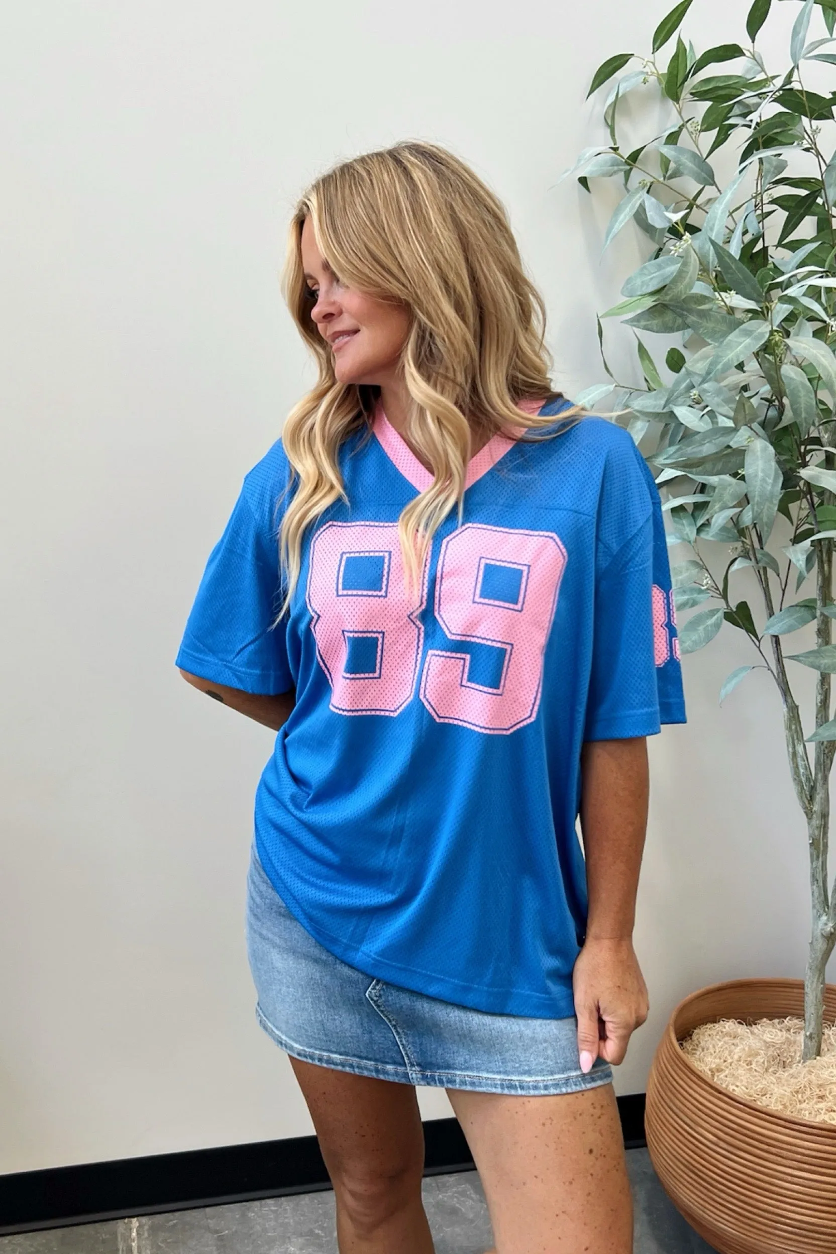 Tailgate Star Jersey Top Printed T-shirt Ergonomic Cut