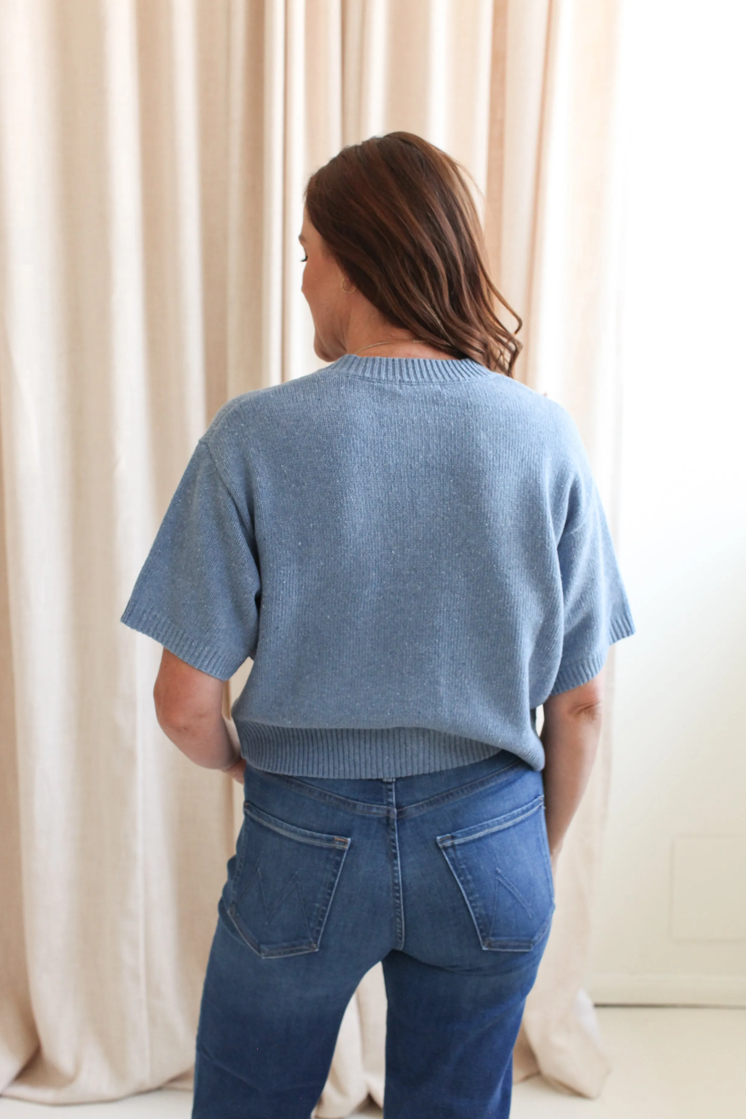 Sporty Style Beth Cardigan - Sky