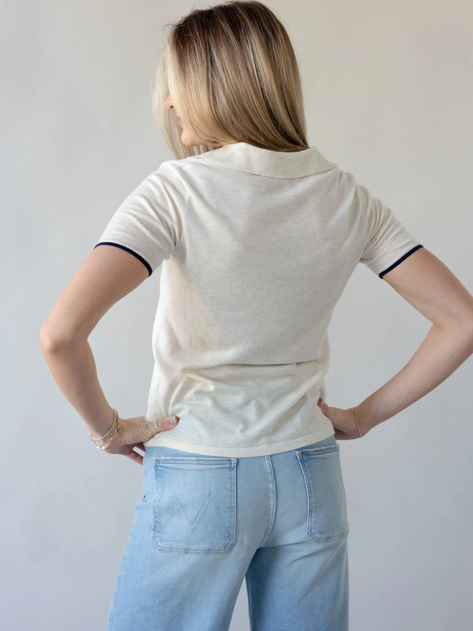 Airflow Ventilation Watts Knit Polo - Ivory