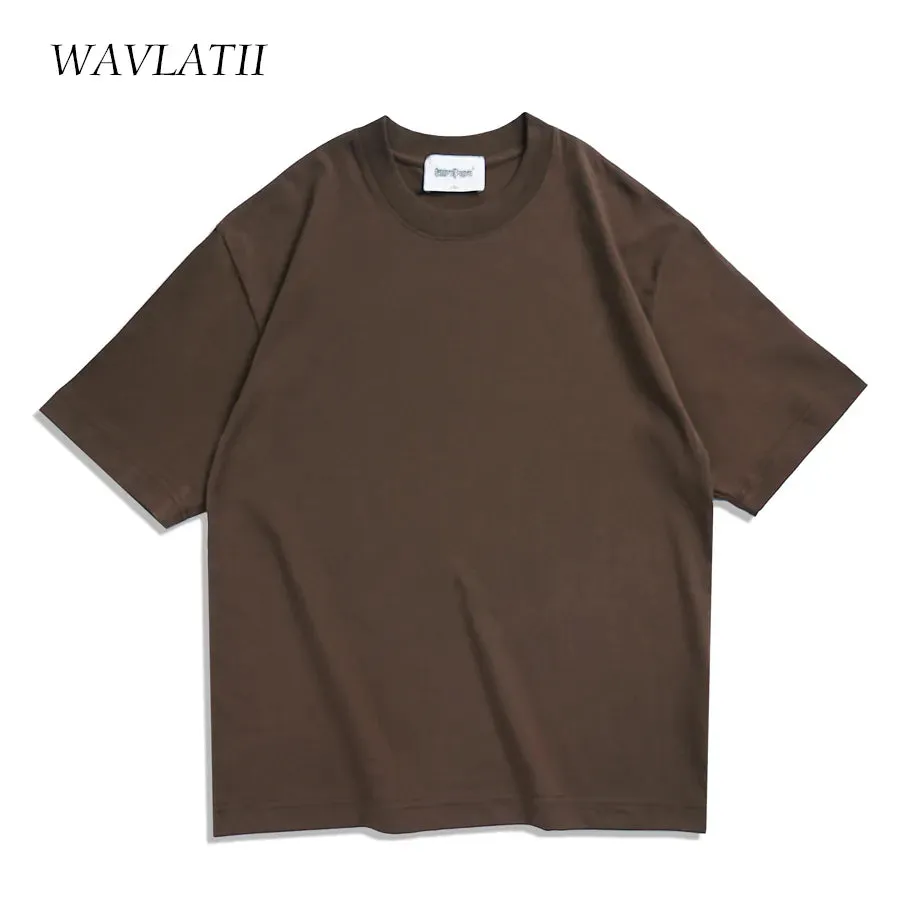 WAVLATII Oversized Summer T Shirts for Women Men Cool Casual Tops