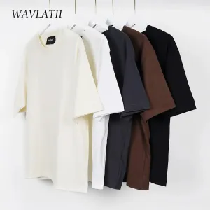 WAVLATII Oversized Summer T Shirts for Women Men Cool Casual Tops