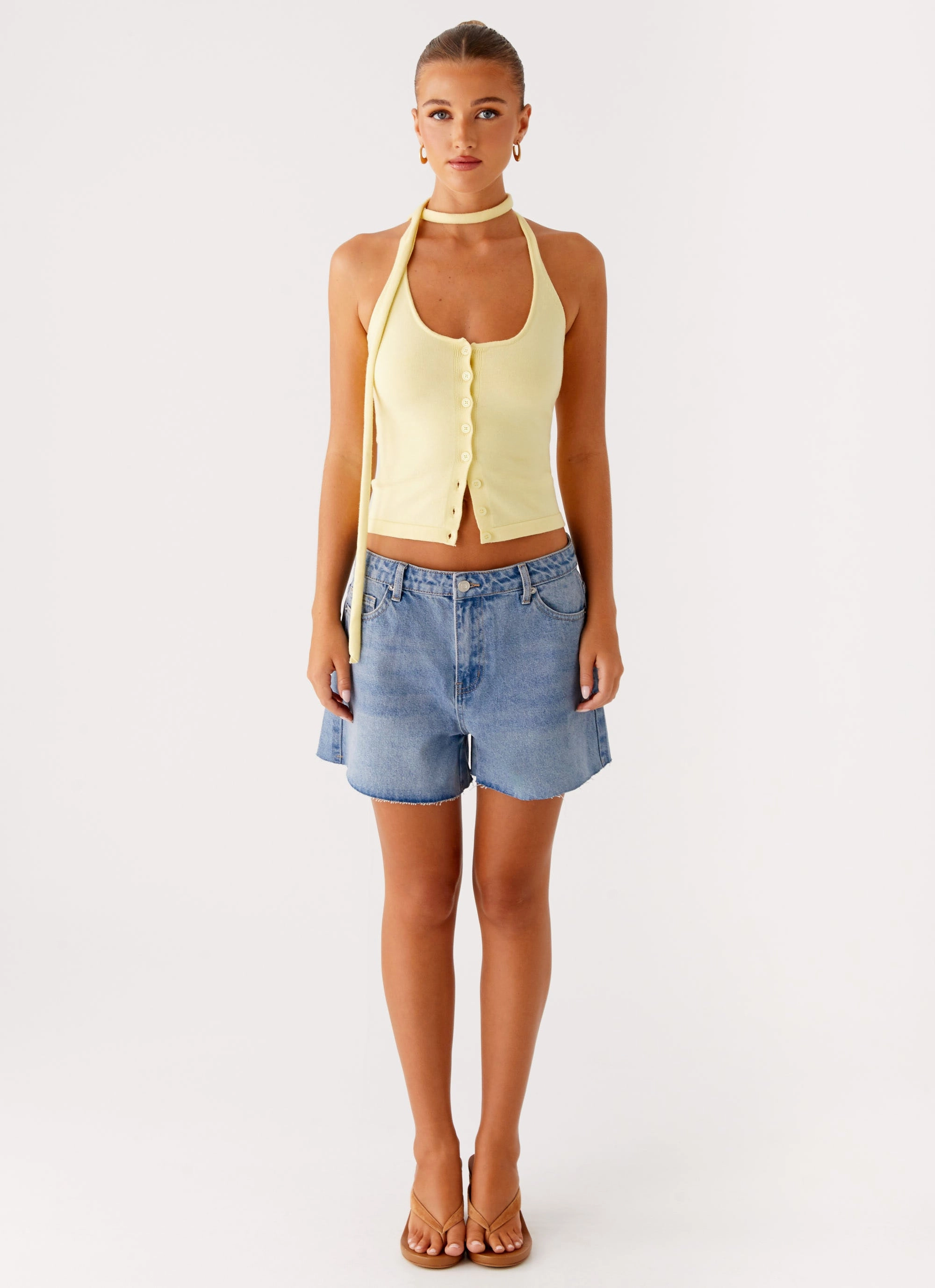 Roland Denim Shorts - Blue Casual Elegance