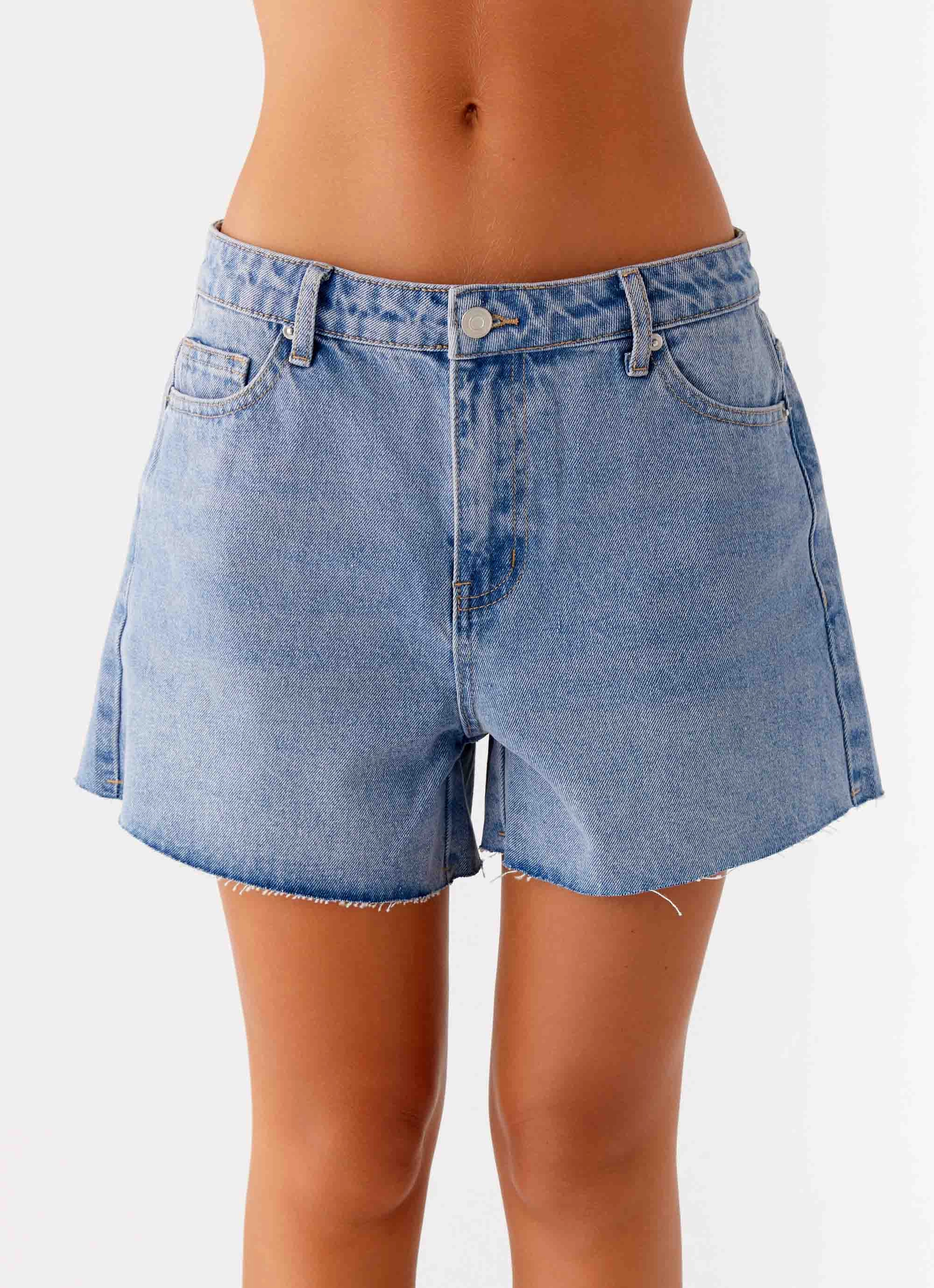 Layer Ready Classic Comfort Roland Denim Shorts - Blue