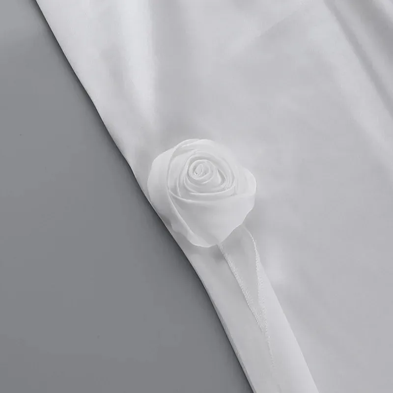 Wedding Day Women's Backless Satin Trumpet Maxi Dress
