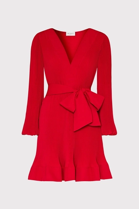 Luxury-Fabric Liv Pleated Dress