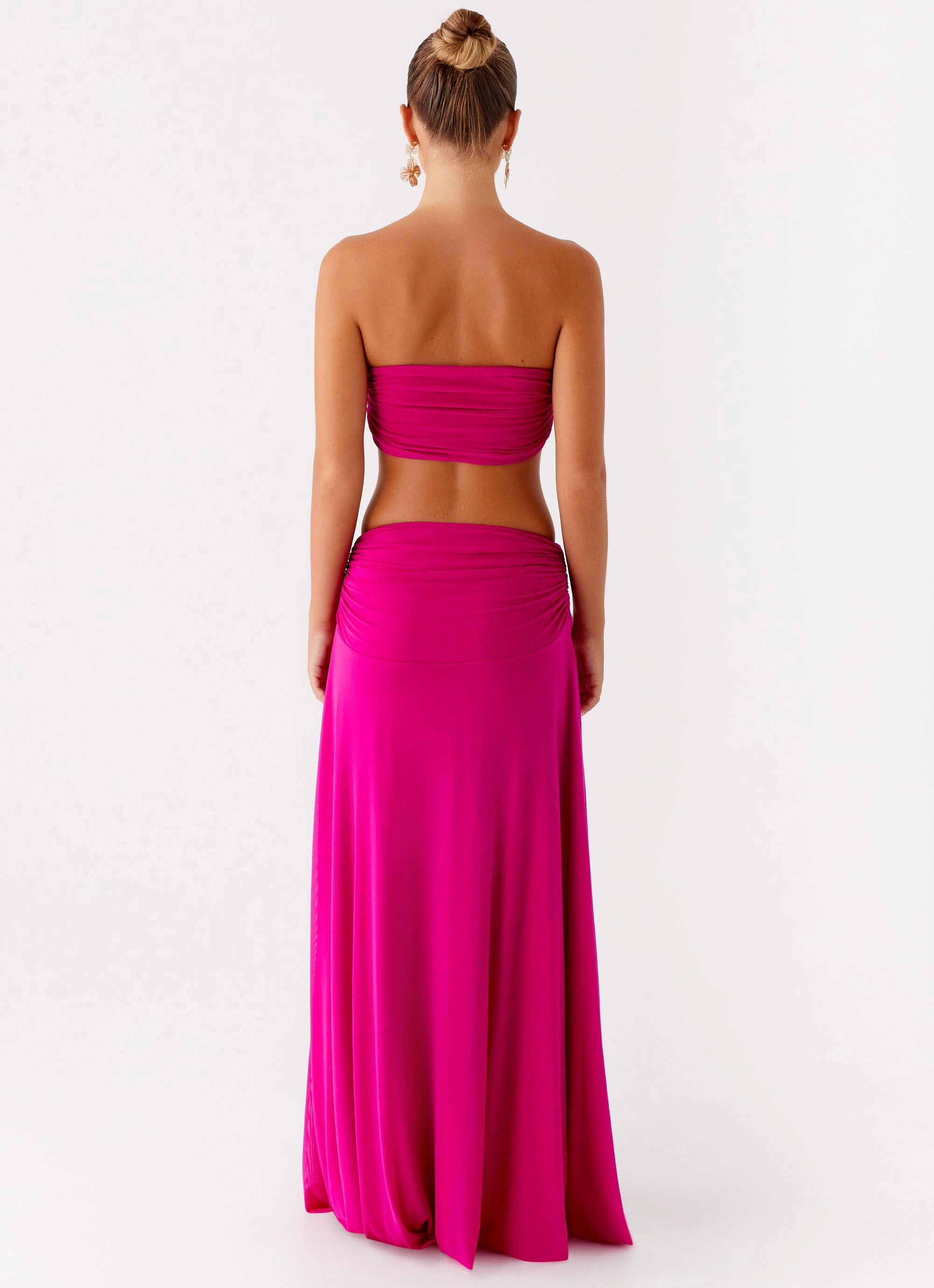 Calm Texture Carlene Maxi Dress - Fuchsia
