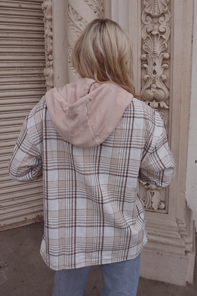 Transitional City Fit Hypoallergenic Textile Parker Plaid Hooded Flannel