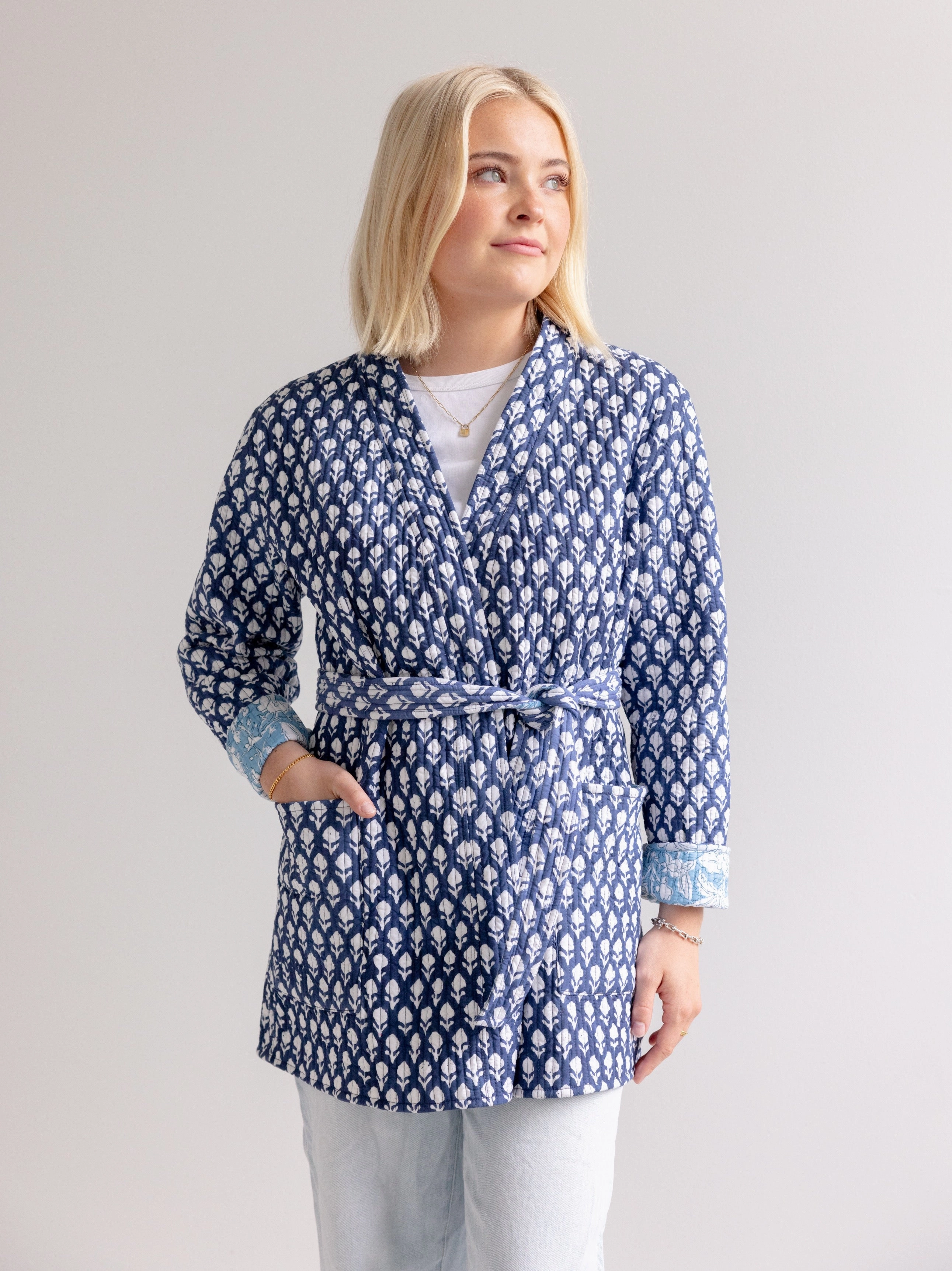 Maison de Fr??d??ric Wrap Jacket Drop Tail Hem