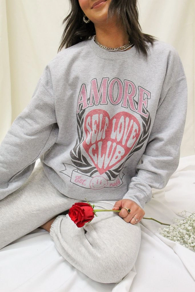 Self Love Club Crewneck hypoallergenic material