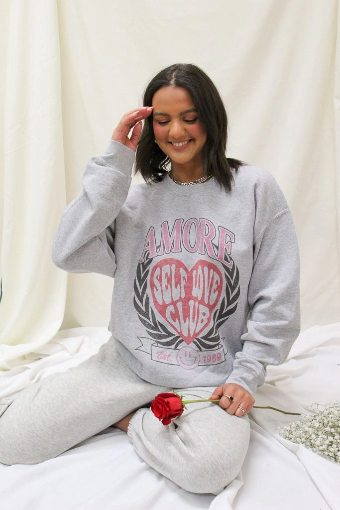 Self Love Club Crewneck Airflow Mesh Insert