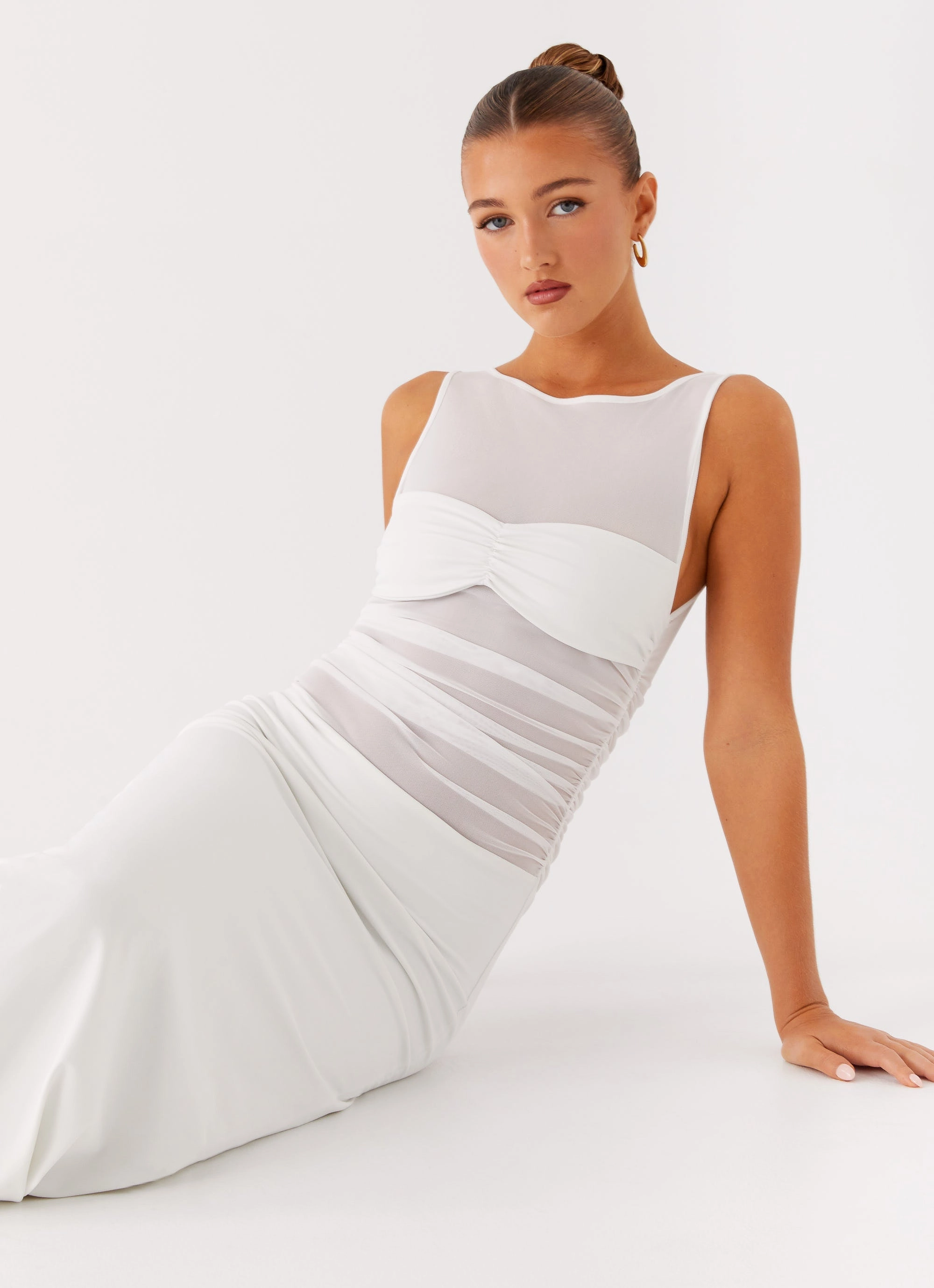 Wesley Maxi Dress - Ivory Everyday Look Body Positive