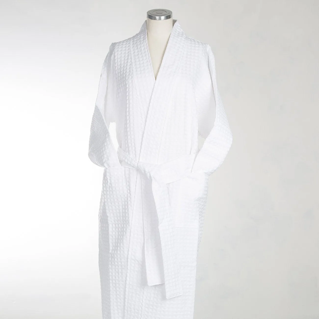 White Cotton Kimono Robe (Large)