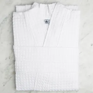 White Cotton Kimono Robe (Small)