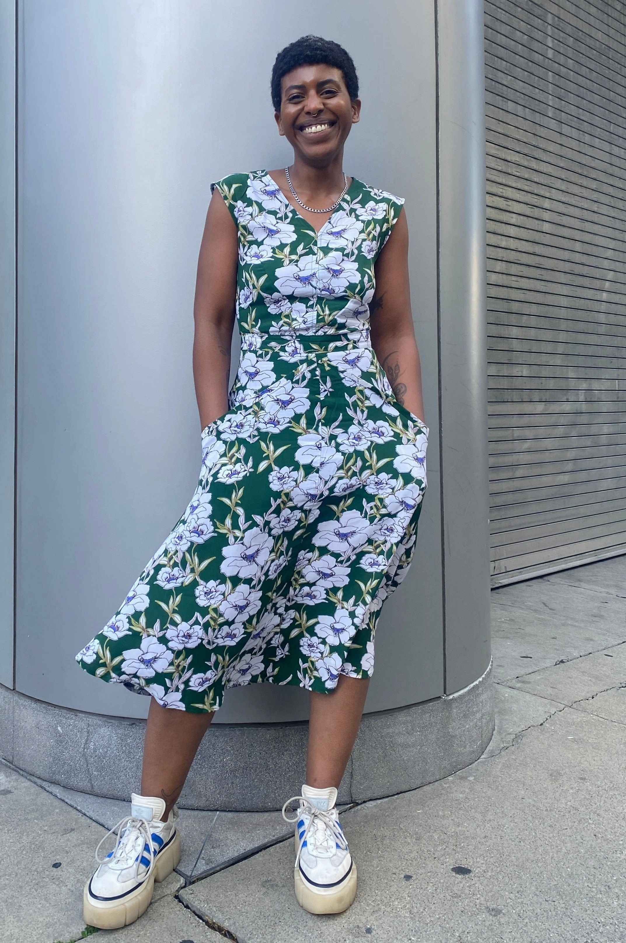 Xena Dress in Green Magnolia Bold Style