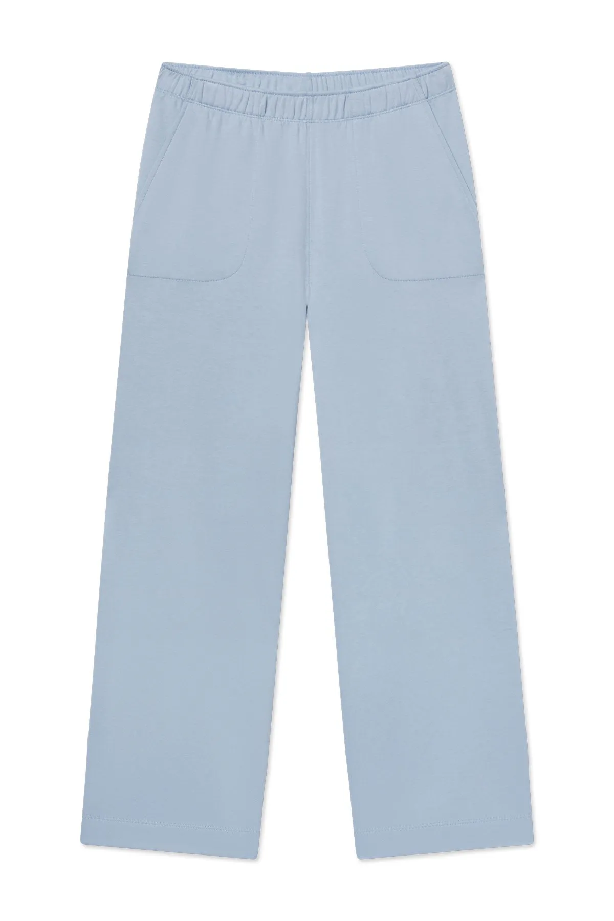 Wide Leg Lounge Pant in Morning Blue