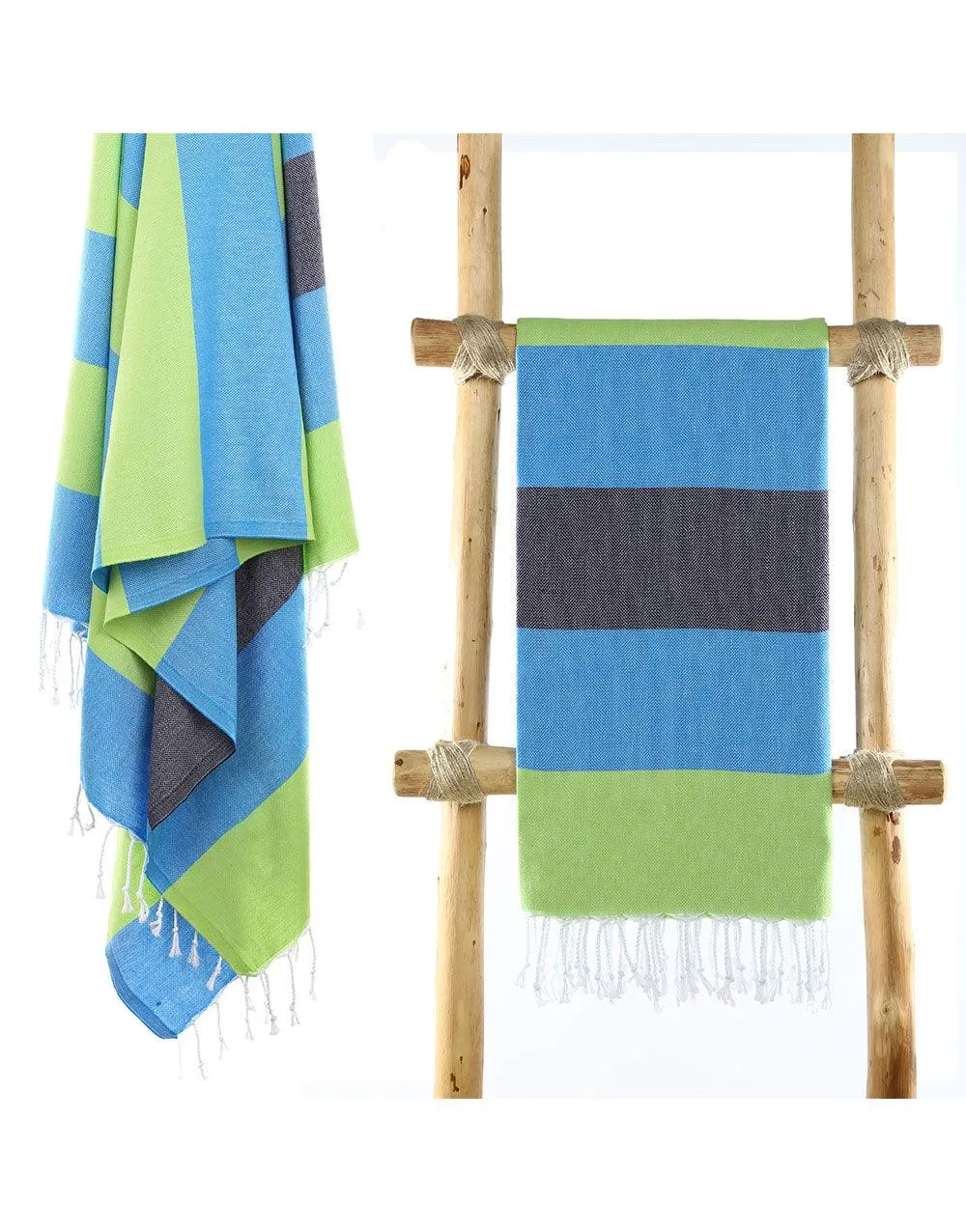 Wide Stripe Turkish Beach Towel
