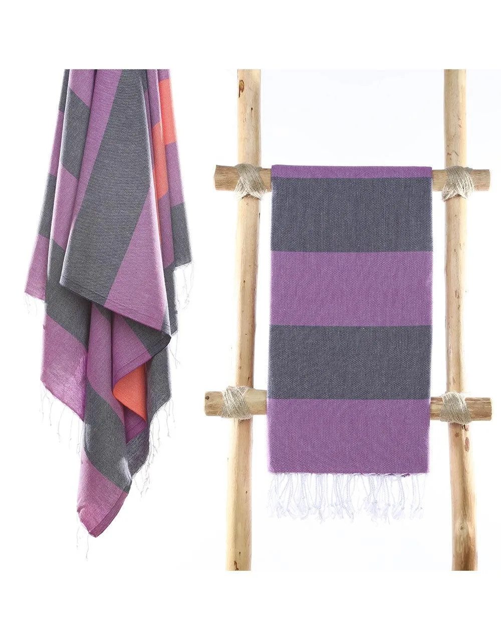Wide Stripe Turkish Beach Towel