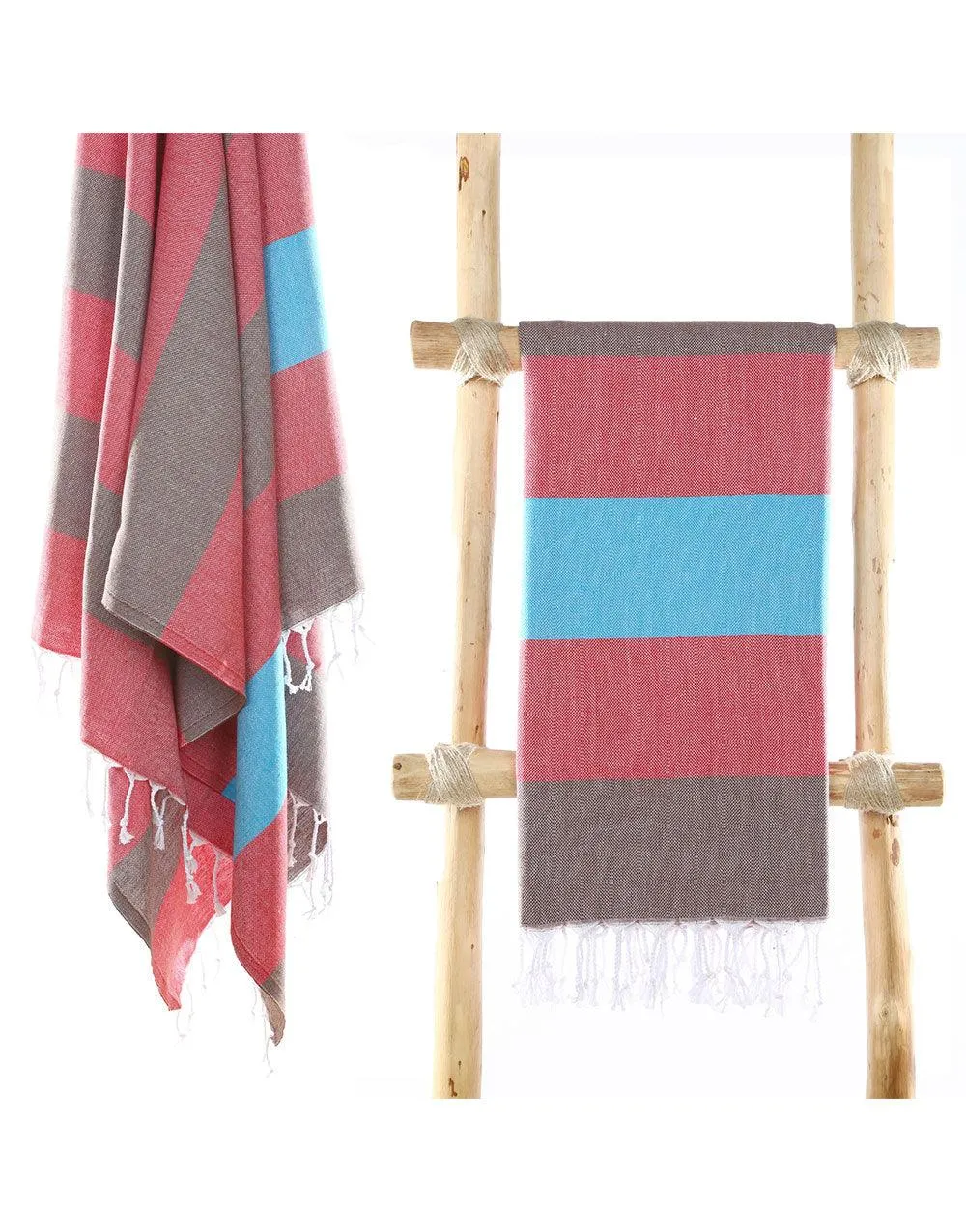 Wide Stripe Turkish Beach Towel