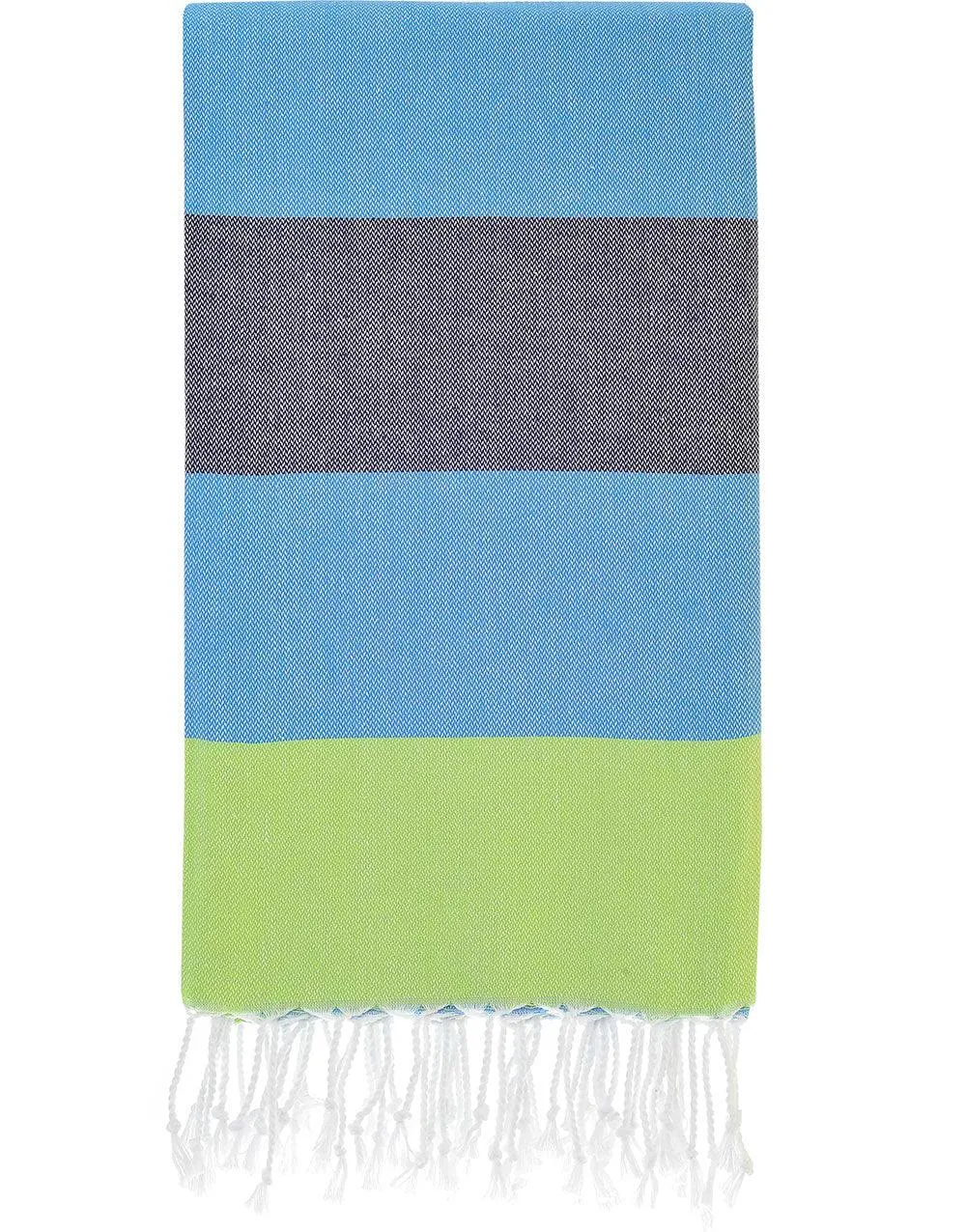 Wide Stripe Turkish Beach Towel