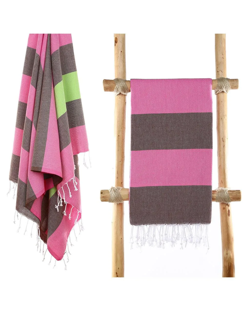 Wide Stripe Turkish Beach Towel