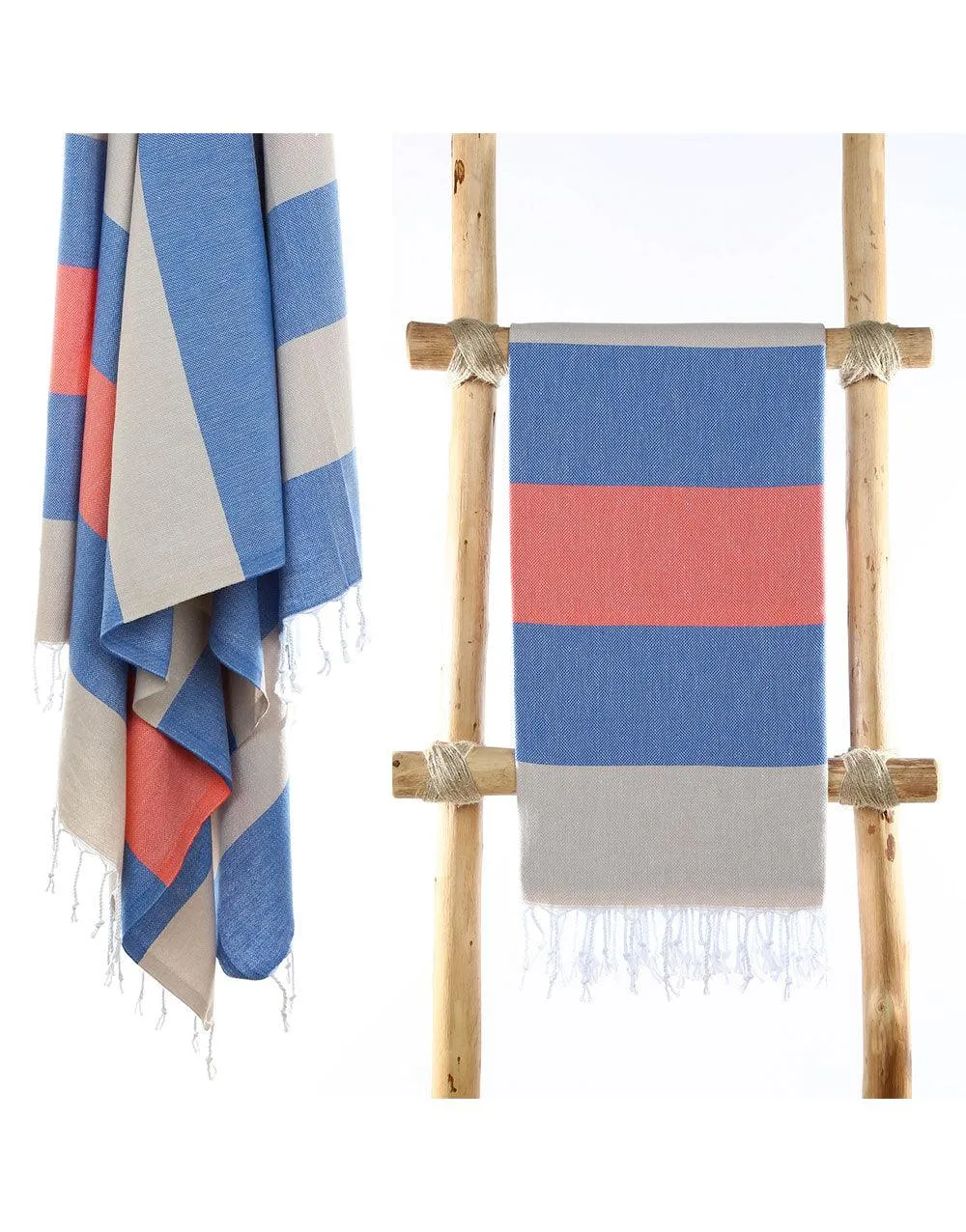 Wide Stripe Turkish Beach Towel